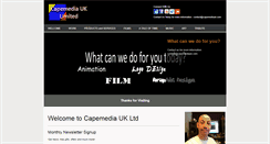 Desktop Screenshot of capemediauk.com