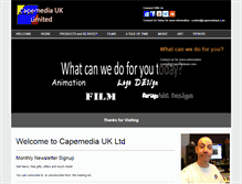 Tablet Screenshot of capemediauk.com